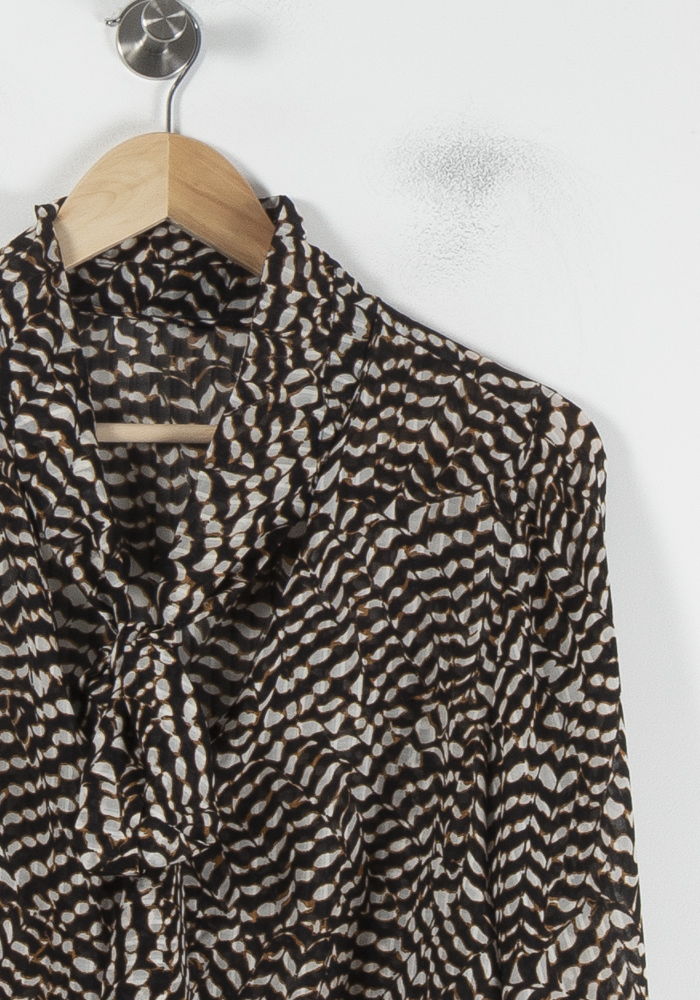 Blouse Marron et Blanche - Taille XXL/44