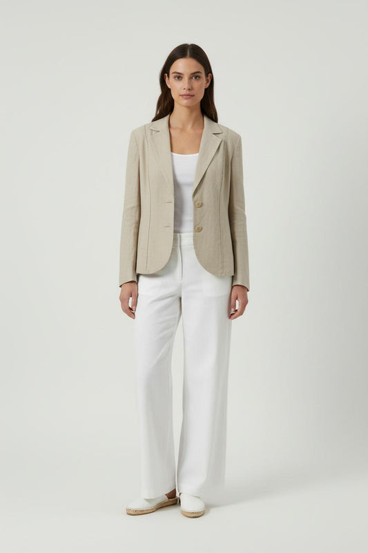 Gilet Tailleur Beige - Taille M/38