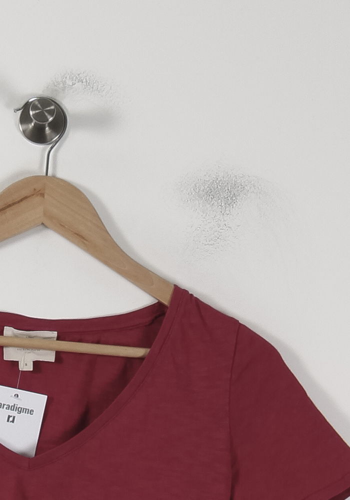 T-shirt Bordeaux - Taille S/36