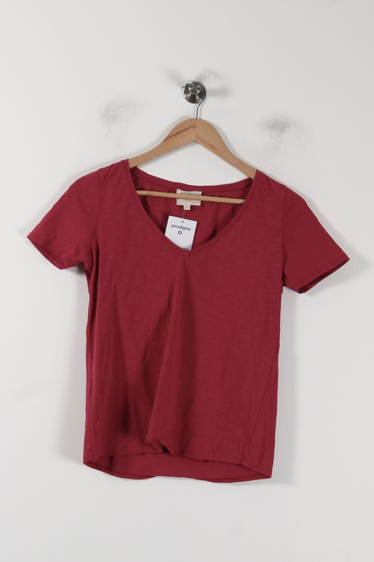 T-shirt Bordeaux - Taille S/36