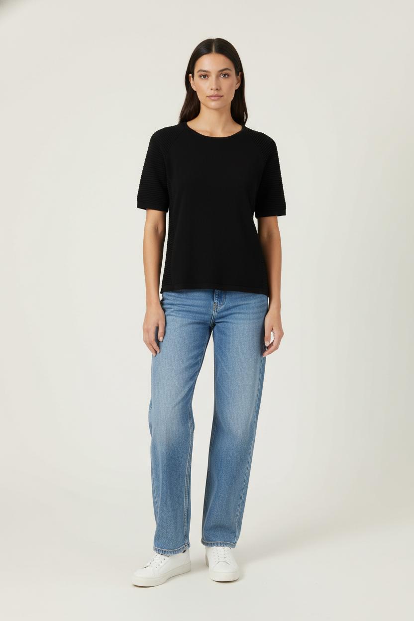 Blouse Noire - Taille S/36