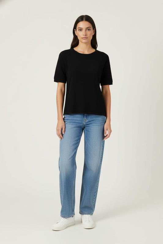 Blouse Noire - Taille S/36