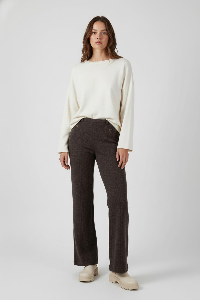 Pantalon Large Marron - Taille M/38