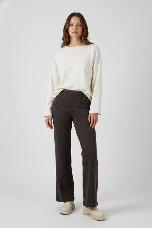 Pantalon Large Marron - Taille M/38