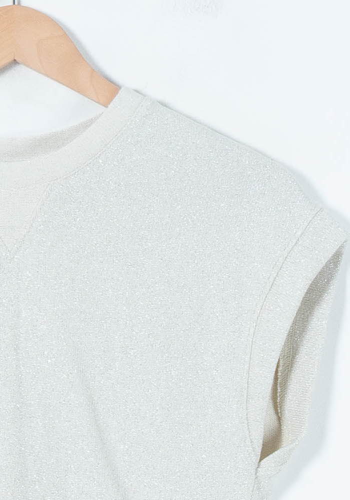 Sweat Sans Manches Beige - Taille XS/34