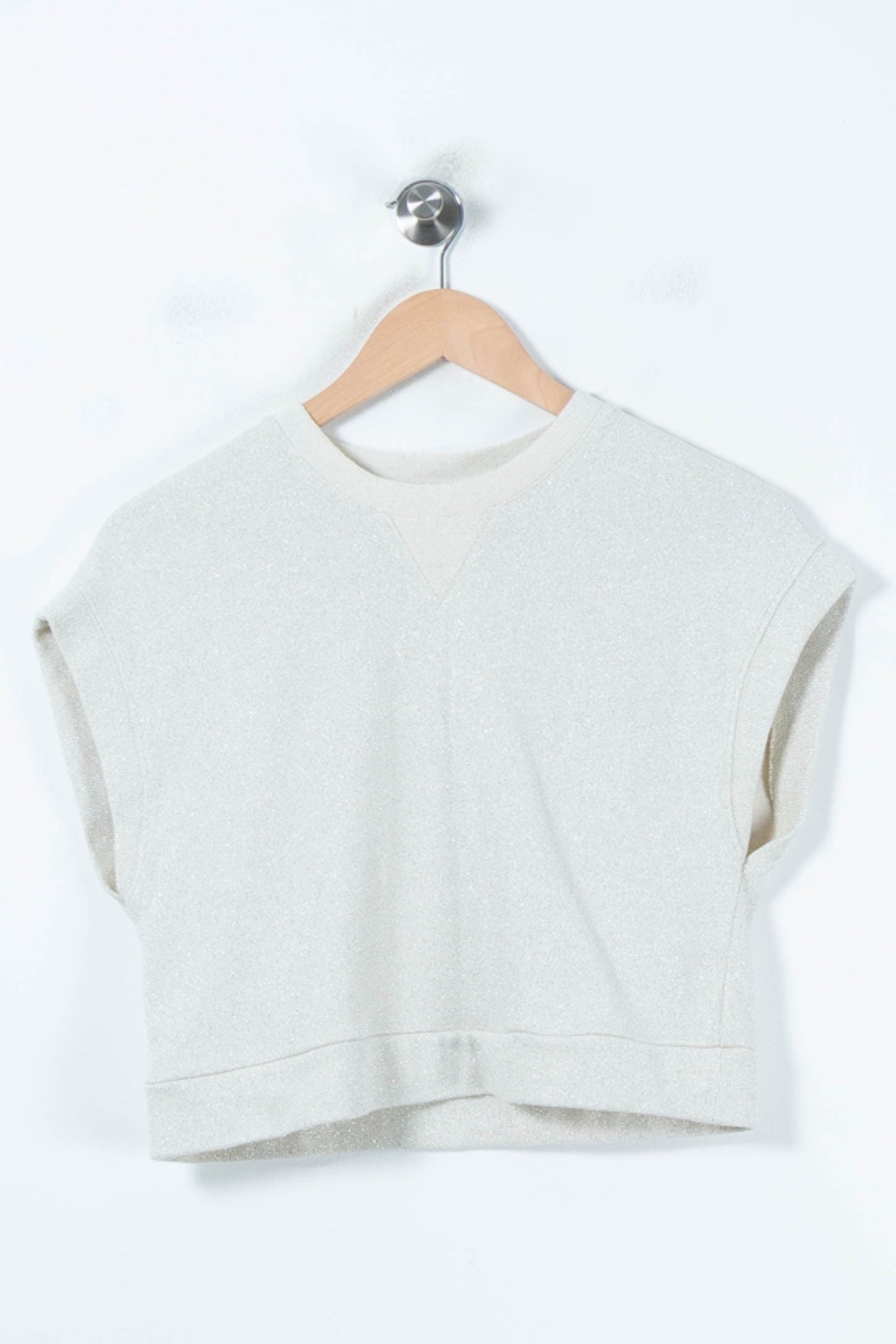 Sweat Sans Manches Beige - Taille XS/34