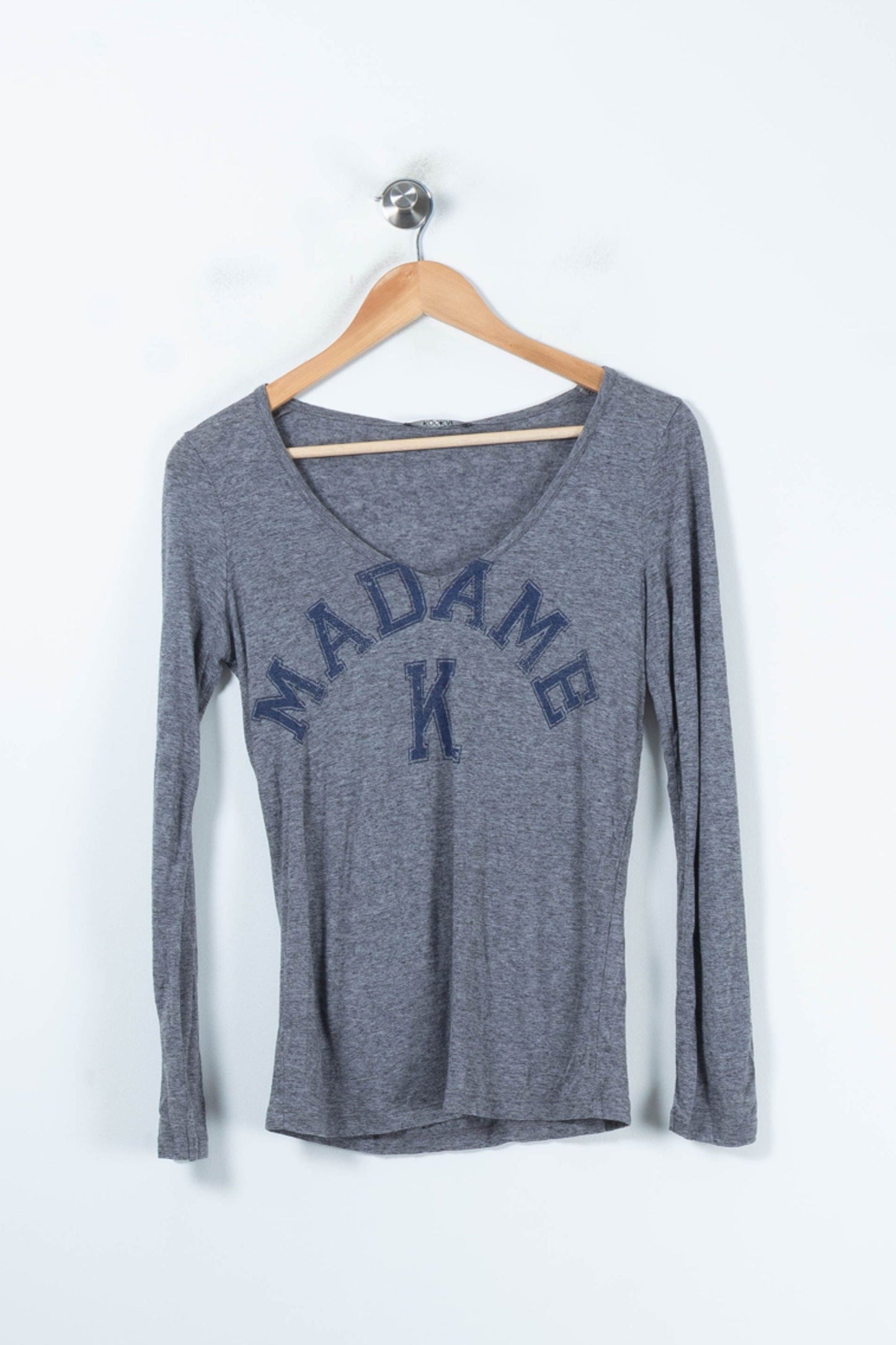 Tee-shirt Manches Longues Gris - Taille S/36