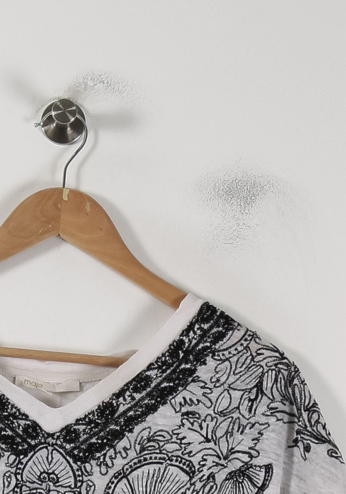 Tee-shirt Blanc et Noir - Taille S/36