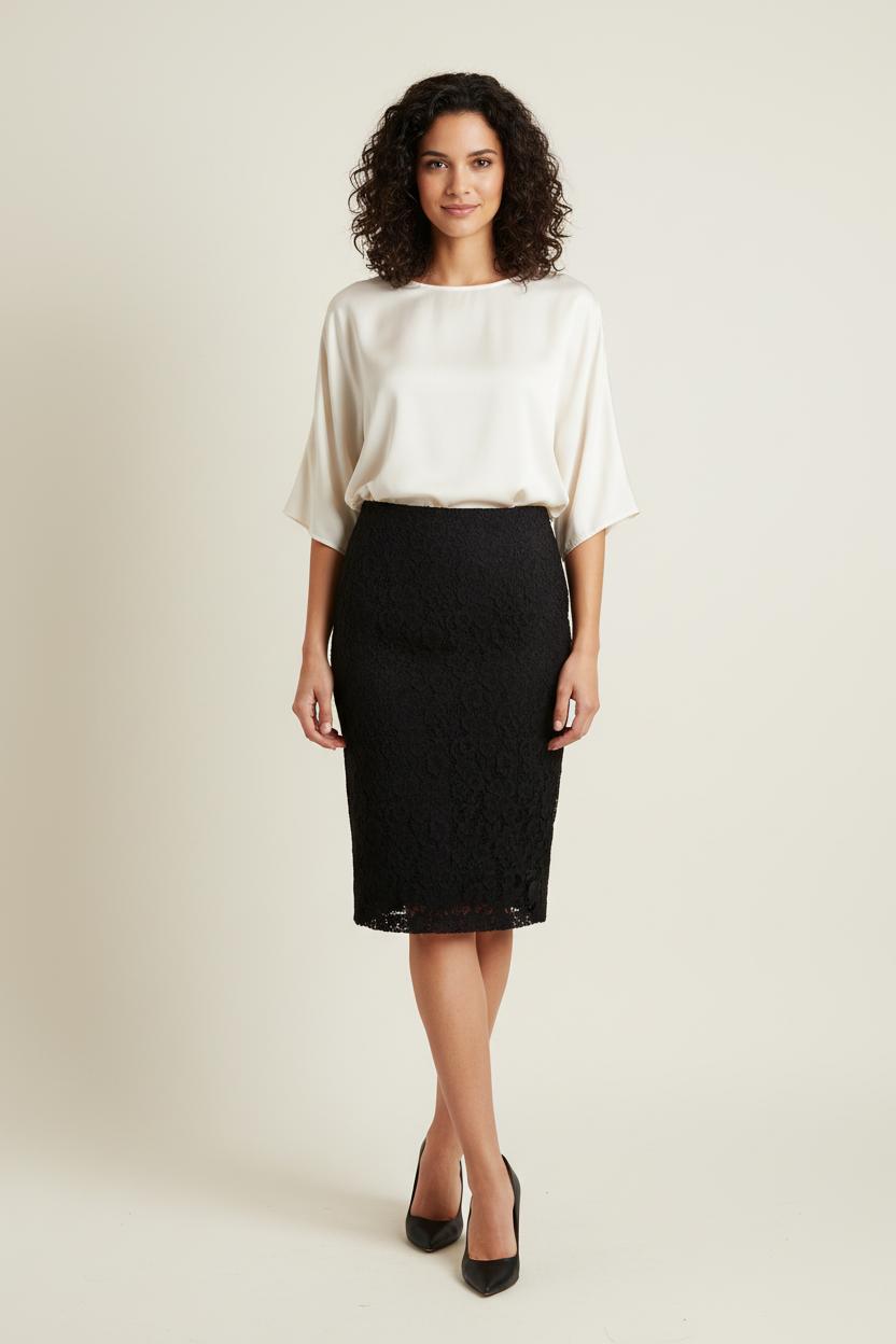 Jupe Crayon Noire - Taille XL/42