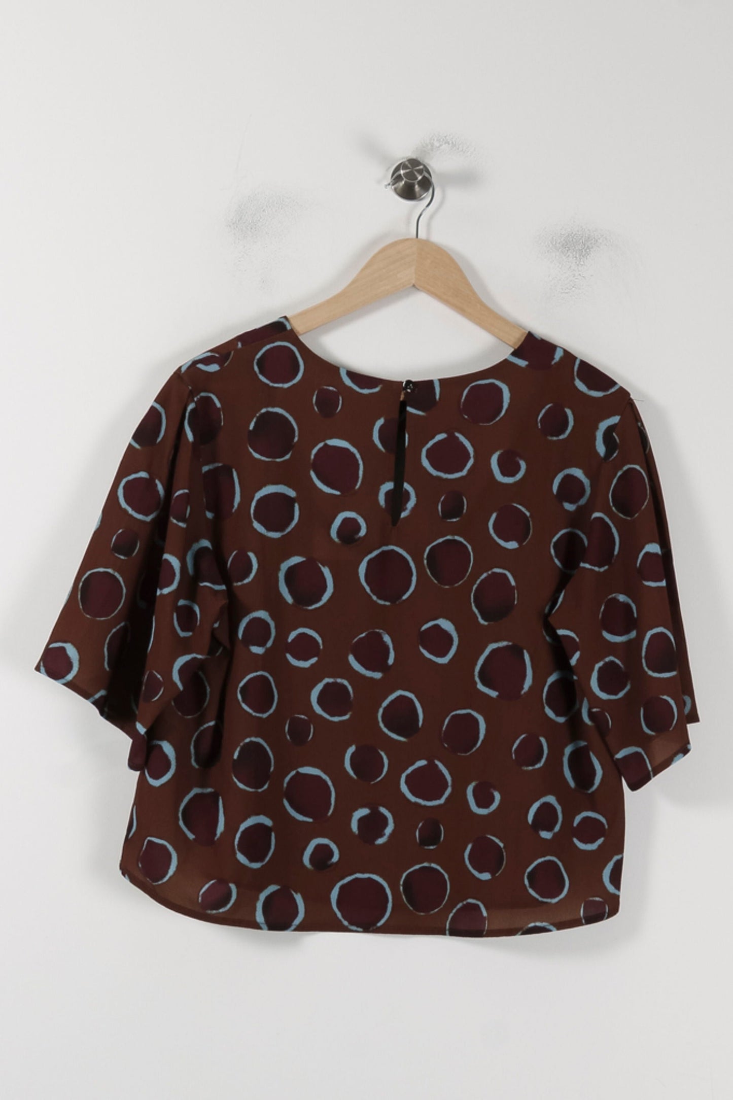 Blouse Marron et Bleu - Taille M/38