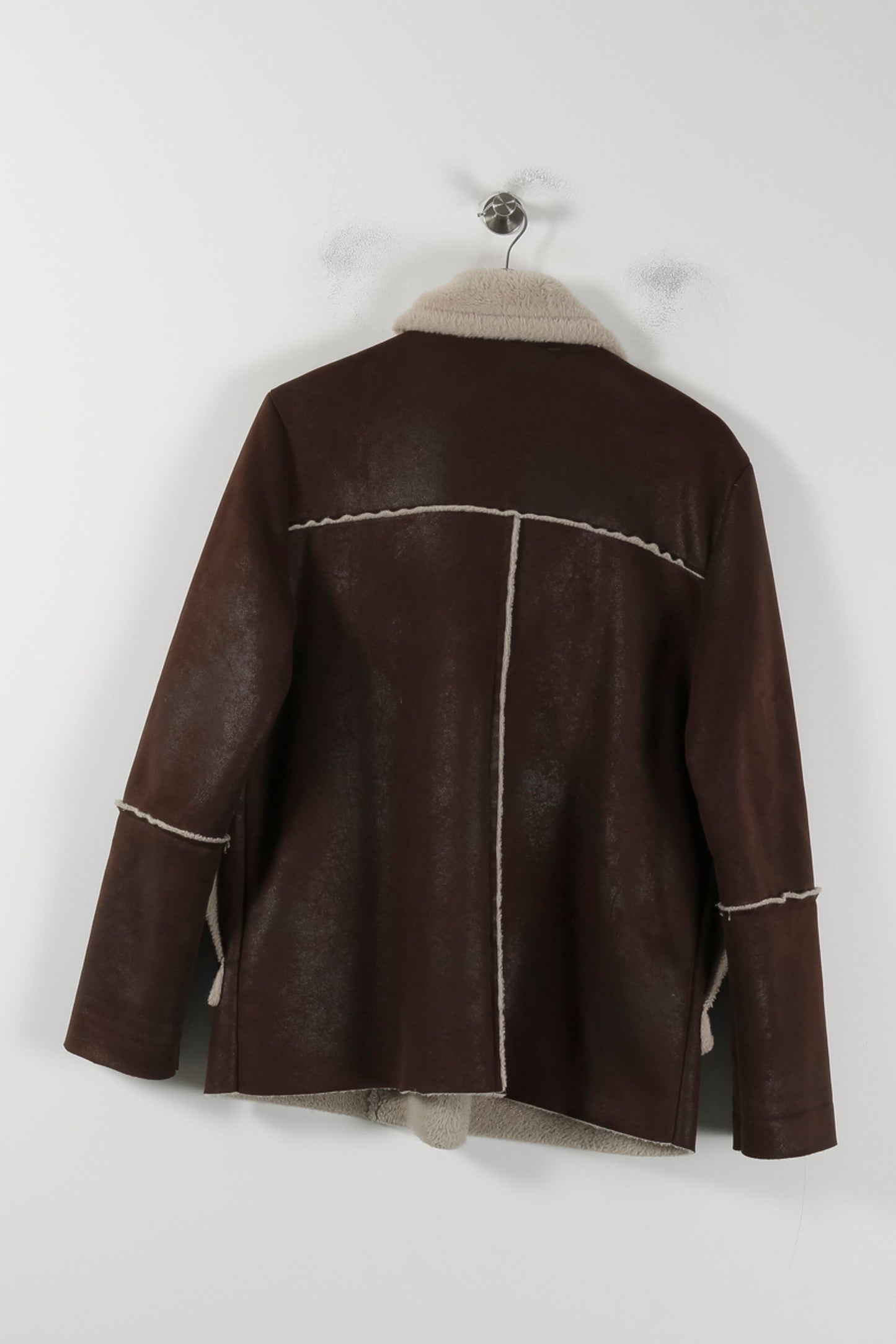 Gilet Aviateur Marron et Beige - Taille L/40