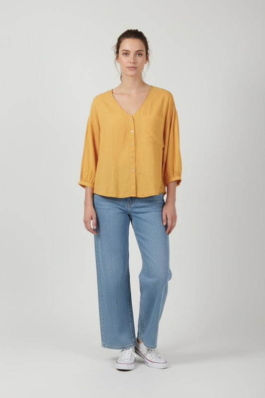 Blouse jaune - Taille XS/34