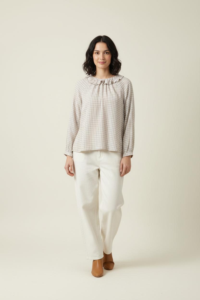 Blouse Blanche et Noire - Taille M/38