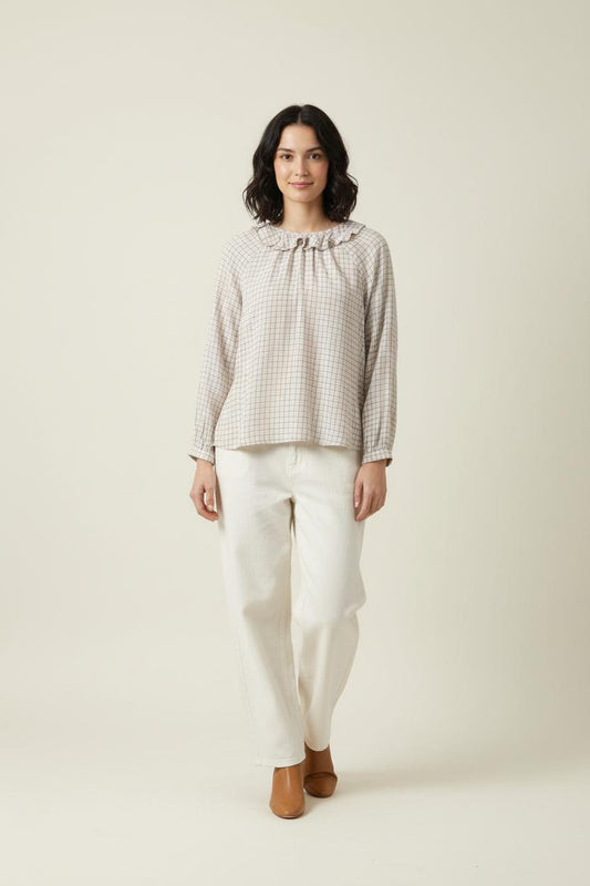 Blouse Blanche et Noire - Taille M/38