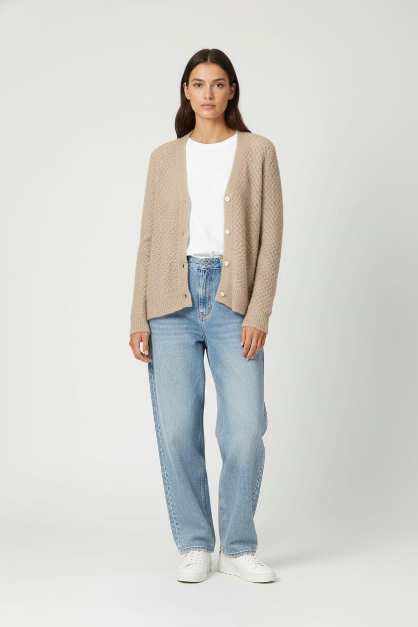 Cardigan Beige - Taille XS/34