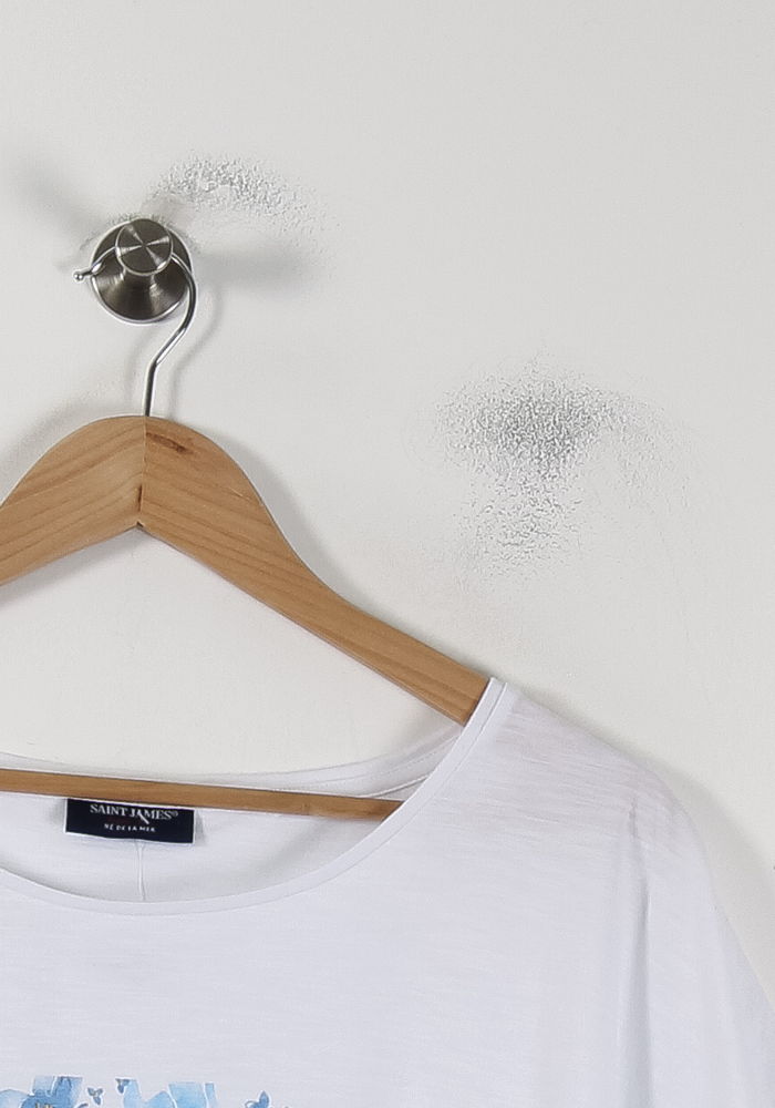 Tee-shirt Blanc et Bleu - Taille XXXL/46