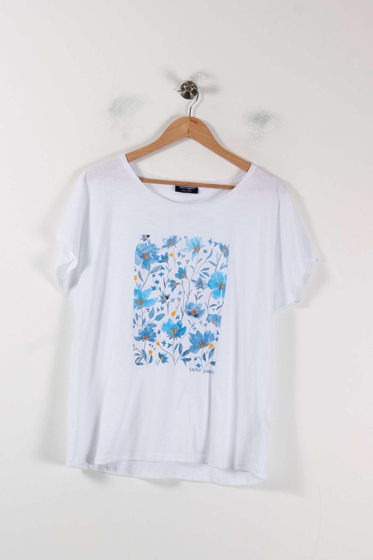 Tee-shirt Blanc et Bleu - Taille XXXL/46