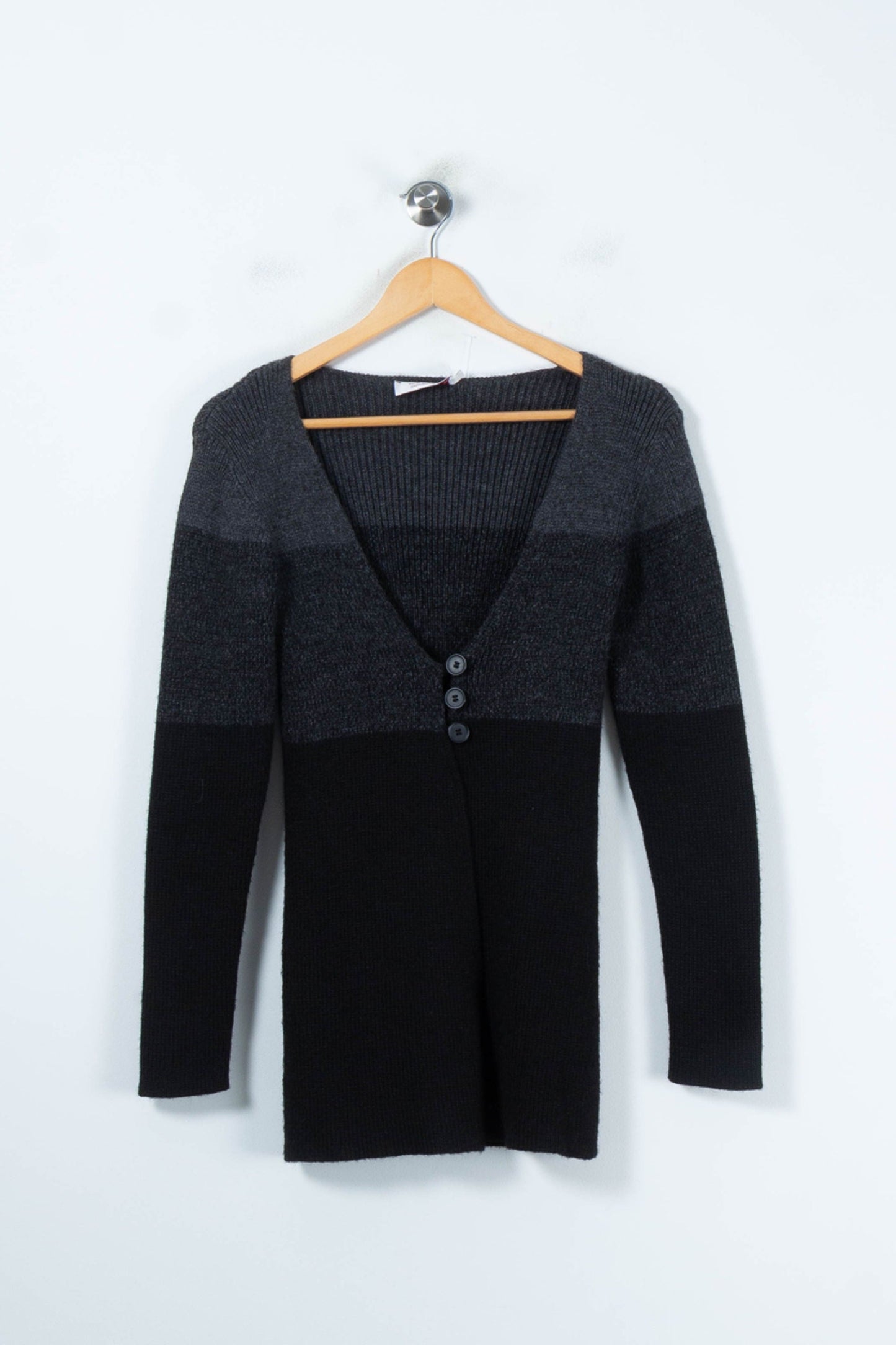 Cardigan Noir et Gris - Taille S/36