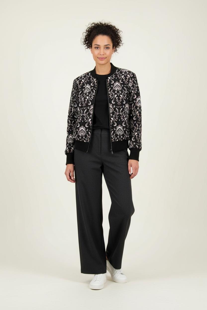 Blouson Noir et Blanc - Taille S/36