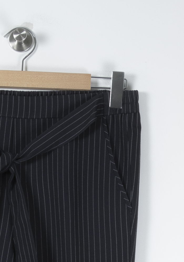 Pantalon à Rayures Bleu Marine et Blanc - Taille S/36