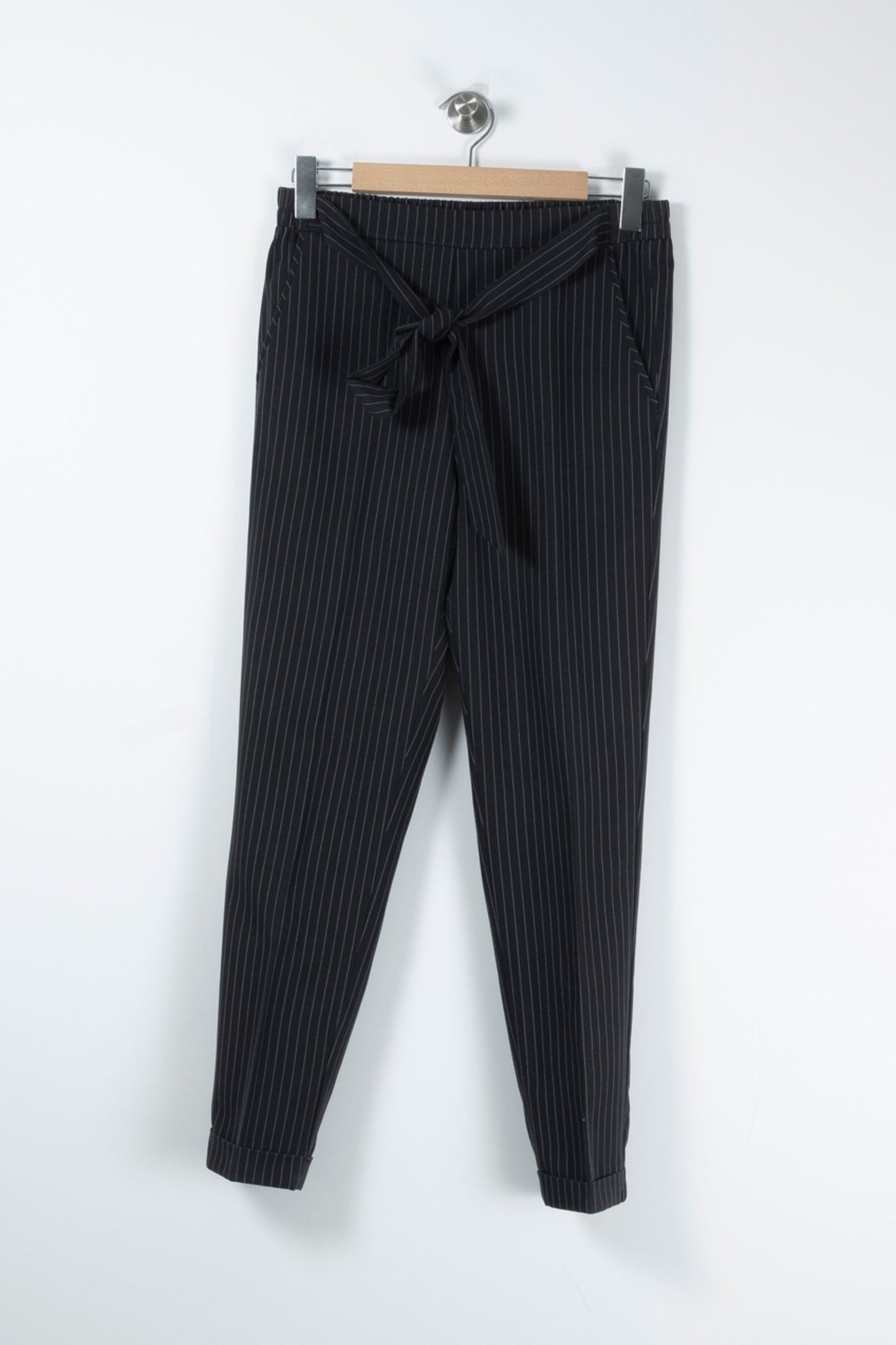 Pantalon à Rayures Bleu Marine et Blanc - Taille S/36