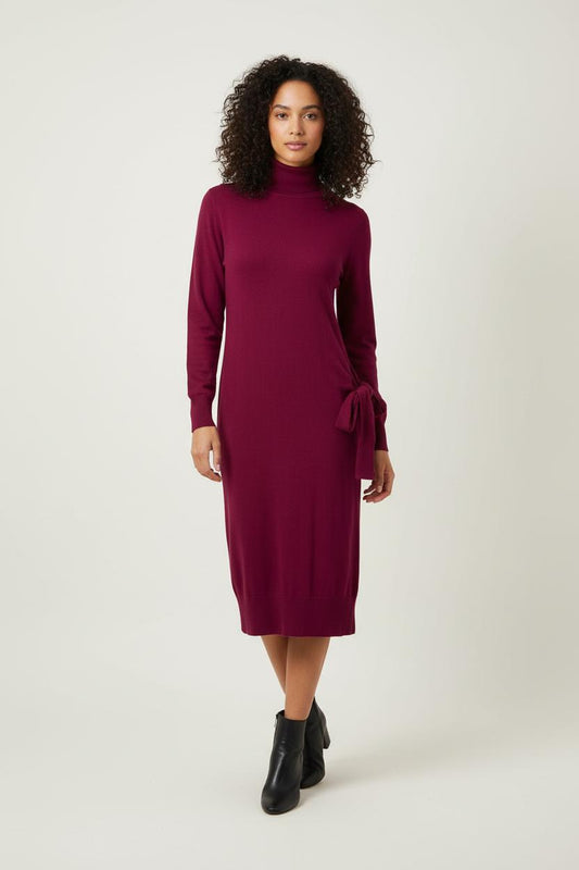 Robe Pull Longue Rose - Taille XS/34