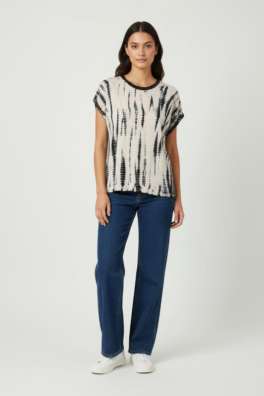 Tee-shirt Beige et Noir - Taille S/36