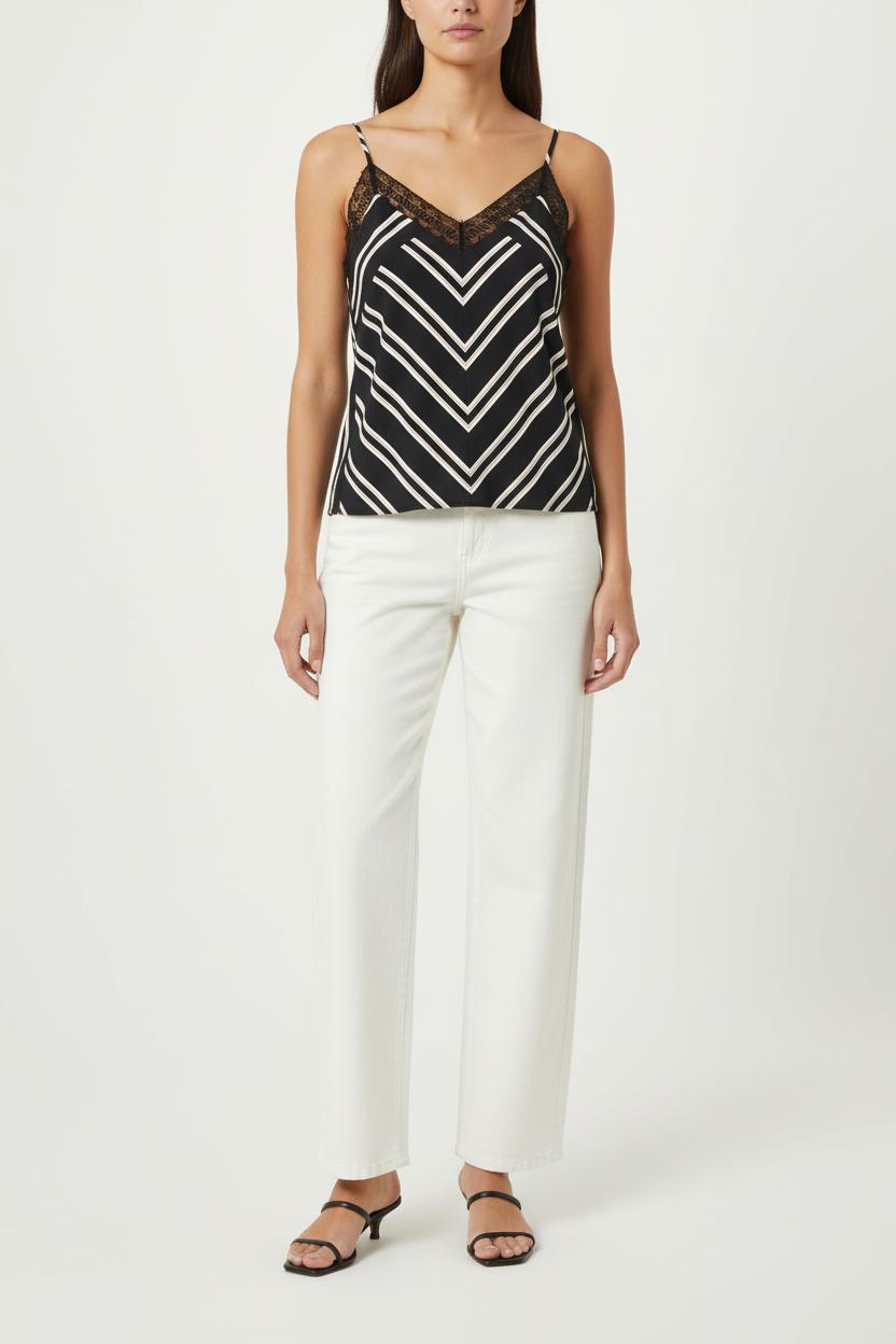 Caraco Noir et Blanc - Taille S/36