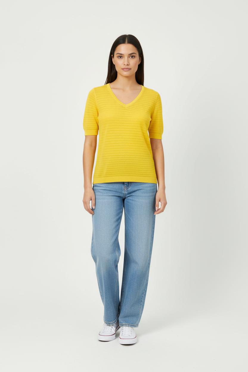 Pull Jaune - Taille S/36