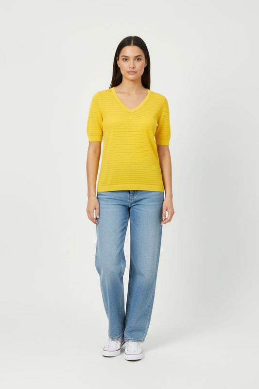 Pull Jaune - Taille S/36