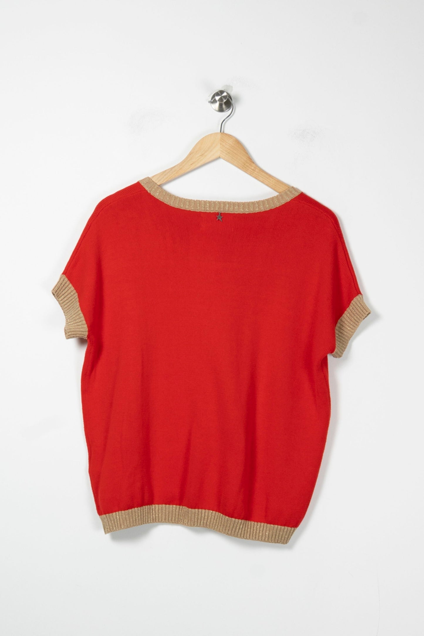 Pull Rouge et Beige - Taille M/38