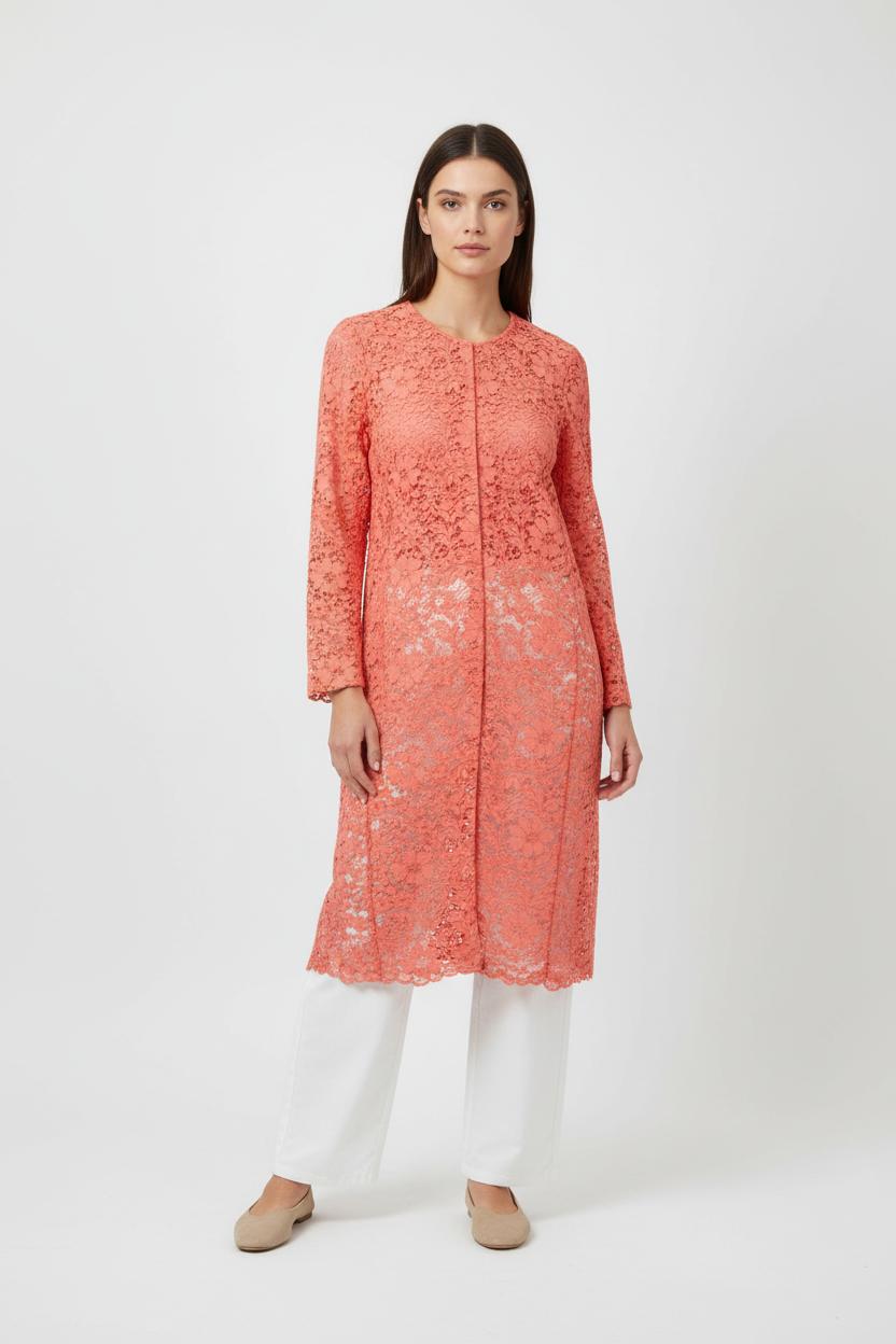 Veste En Dentelle Rouge - Taille M/38