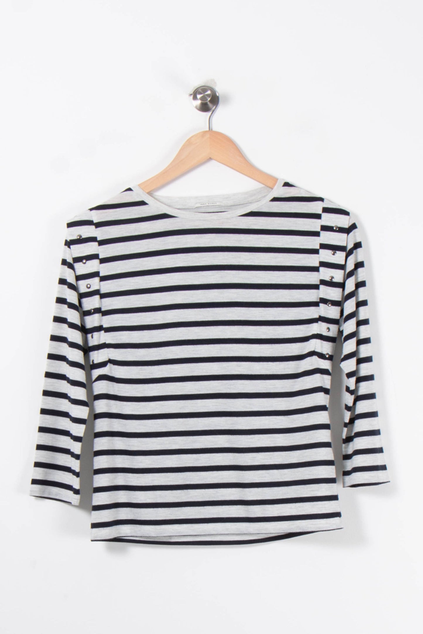 Marinière Blanche et Noire - Taille XS/34