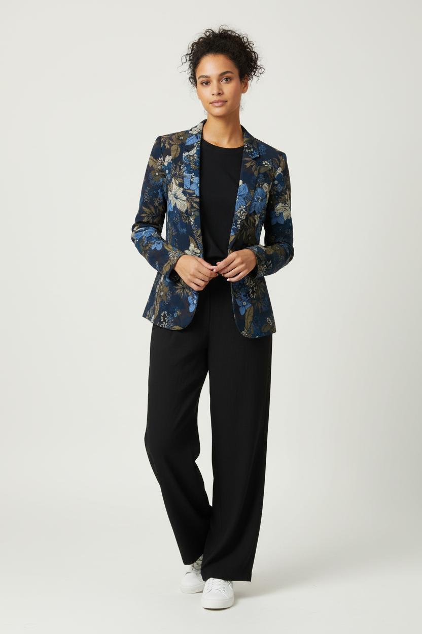 Blazer Bleu et Kaki - Taille XS/34