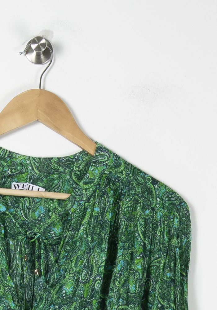 Blouse Jacquard Verte - Taille XL/42