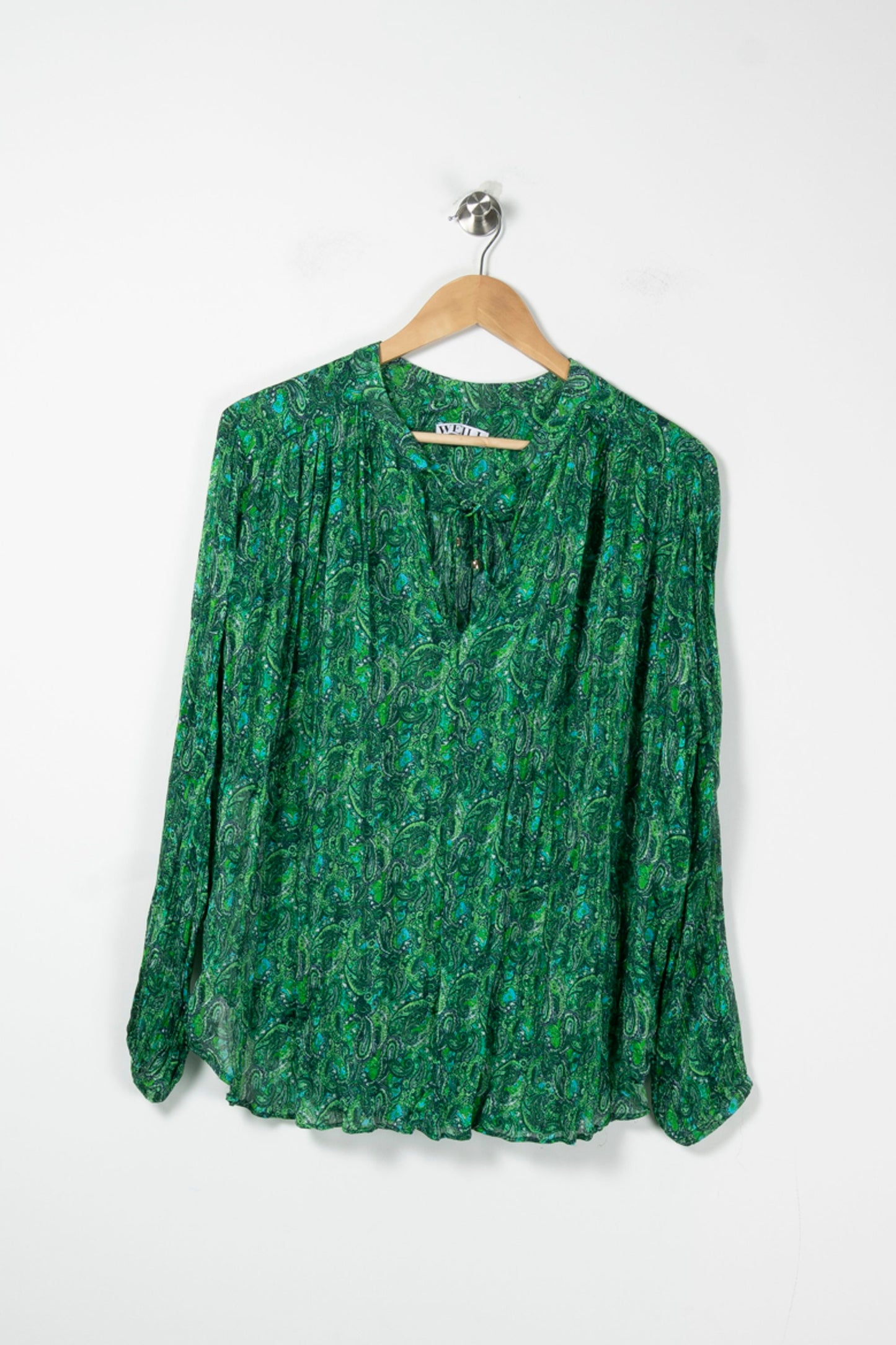 Blouse Jacquard Verte - Taille XL/42