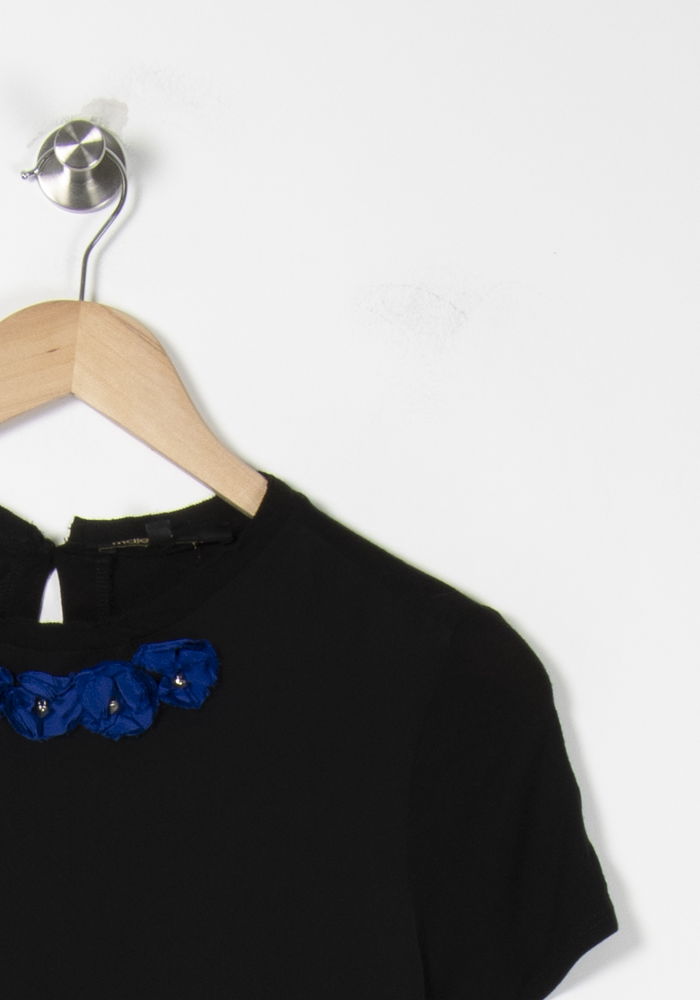 T-shirt Noir et Bleu - Taille S/36