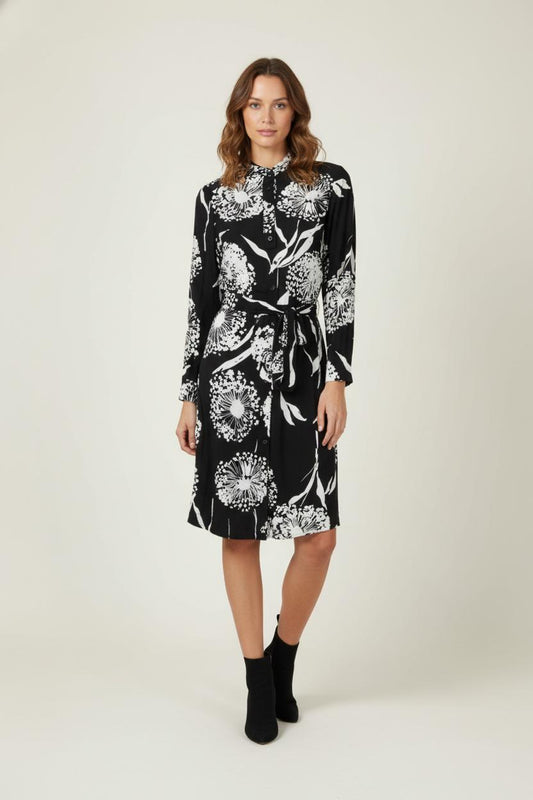 Robe Chemisier Noire et Blanche - Taille S/36