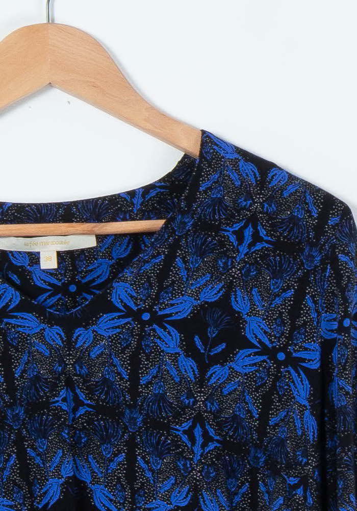 Blouse Bleu et Noir - Taille M/38