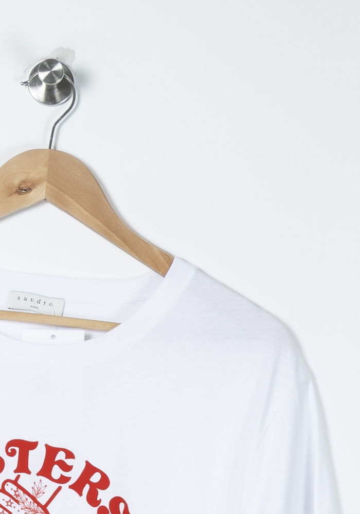 Tee-shirt Blanc et Rouge - Taille L/40