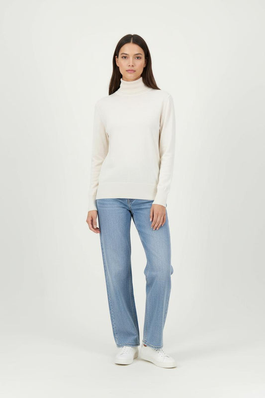 Pull Col Roulé Beige - Taille M/38