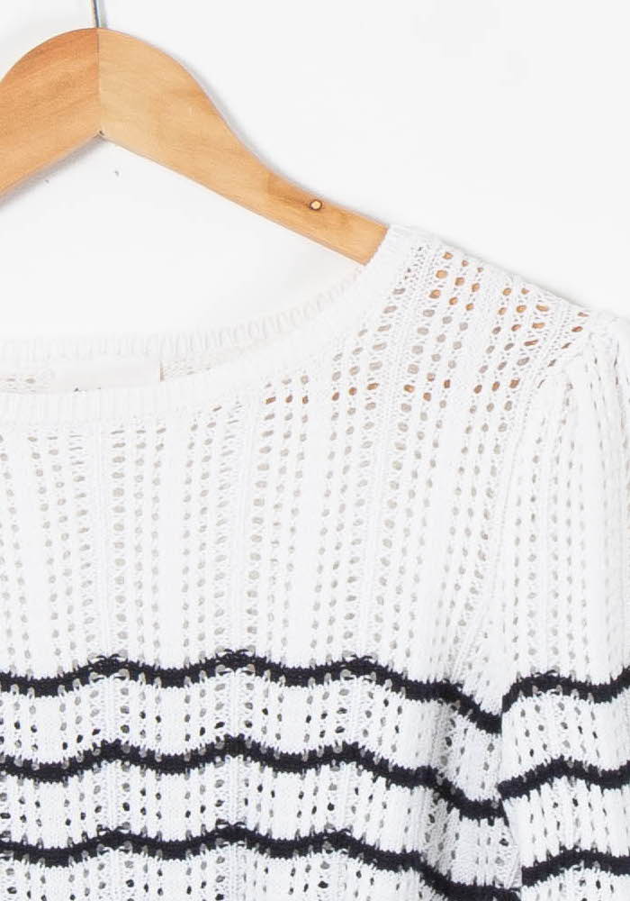 Pull Blanc et Noir - Taille M/38