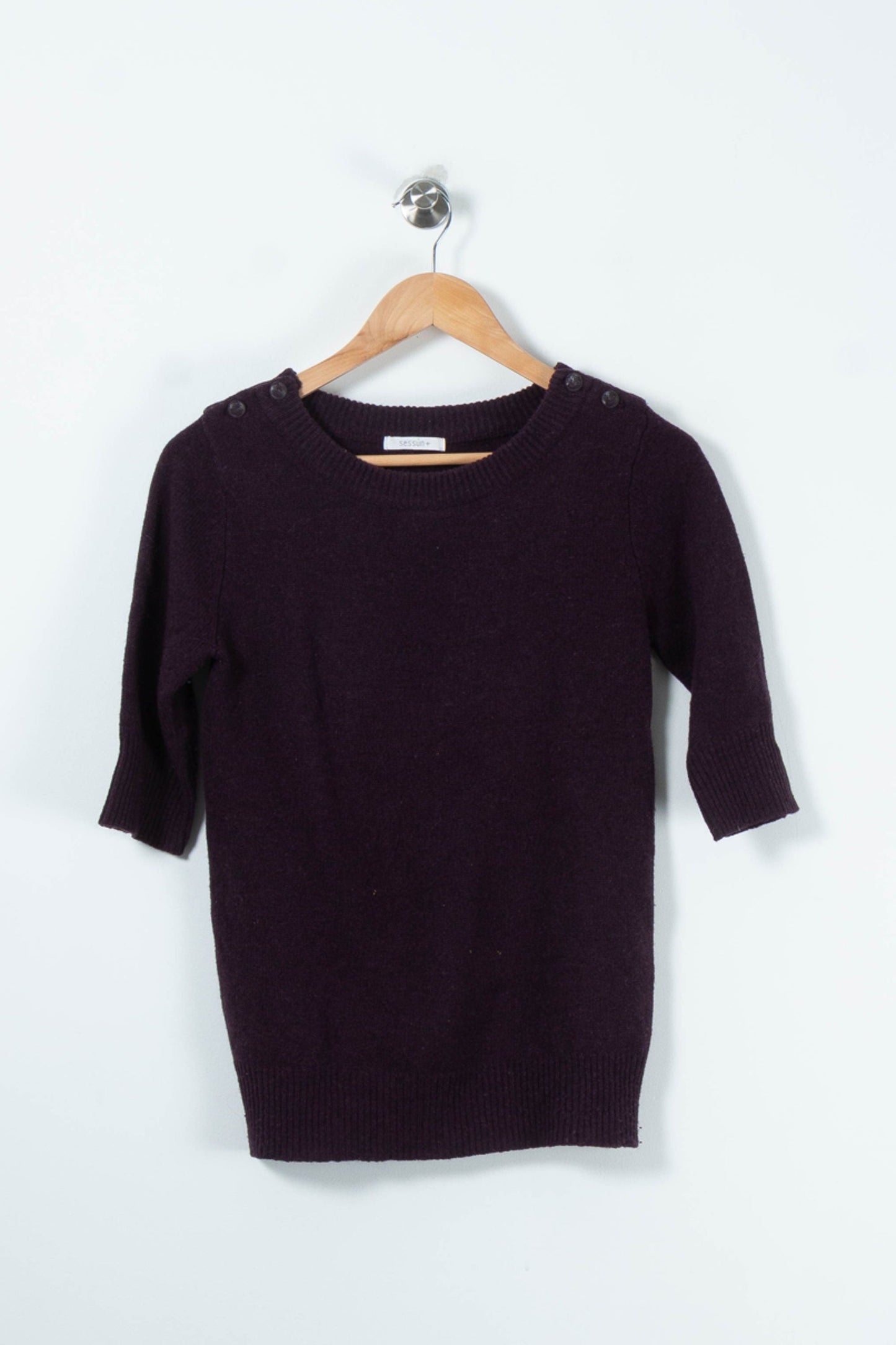 Pull Bordeaux - Taille S/36