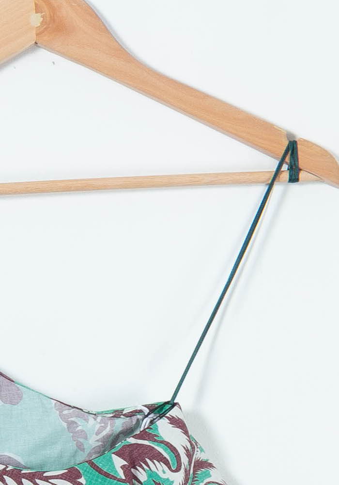 Top Asymétrique Vert et Marron - Taille L/40