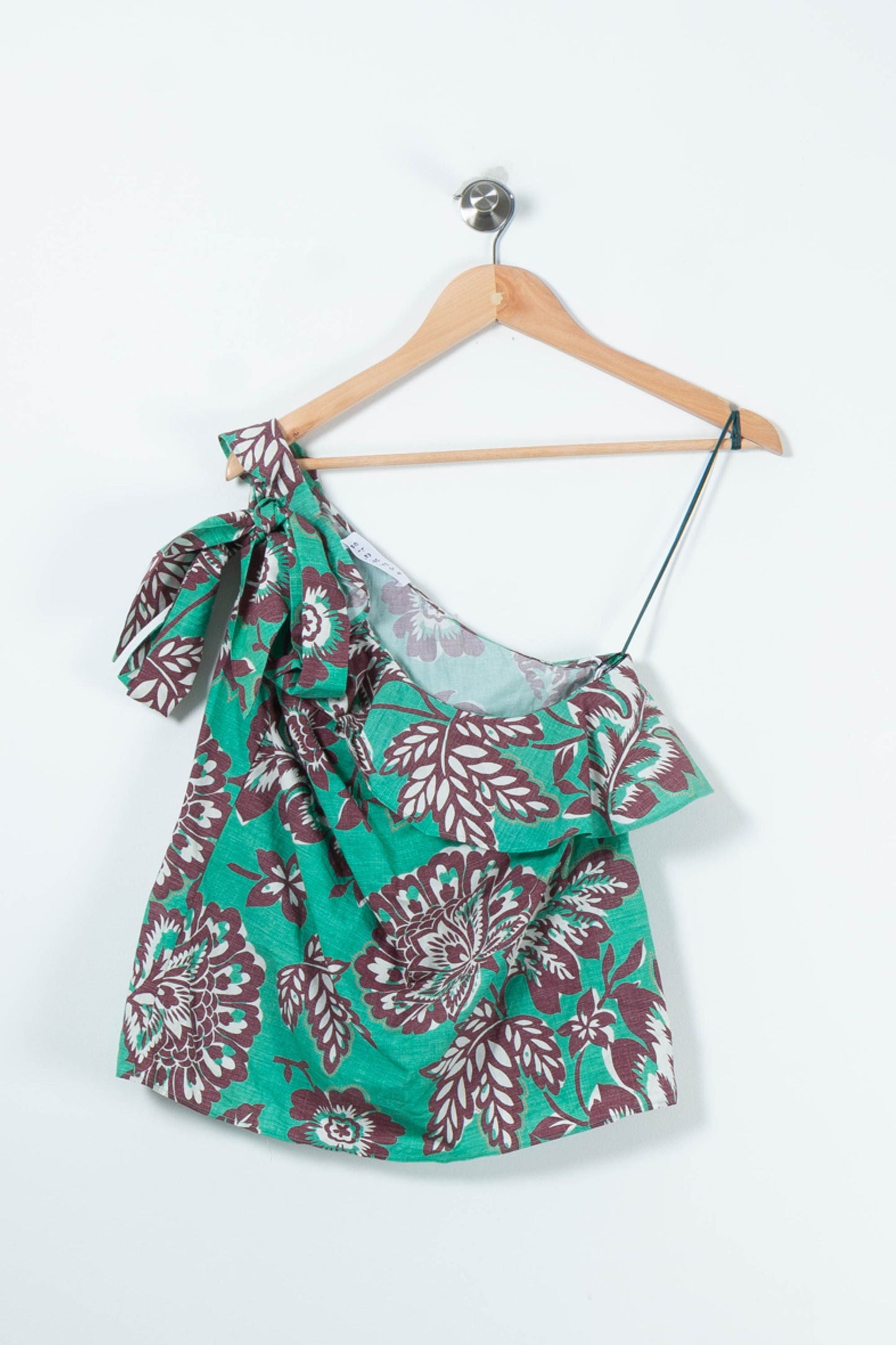 Top Asymétrique Vert et Marron - Taille L/40