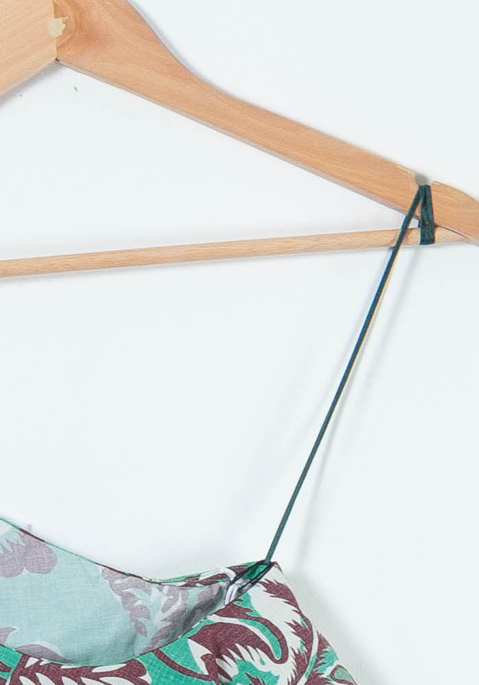 Blouse Verte et Marron - Taille L/40