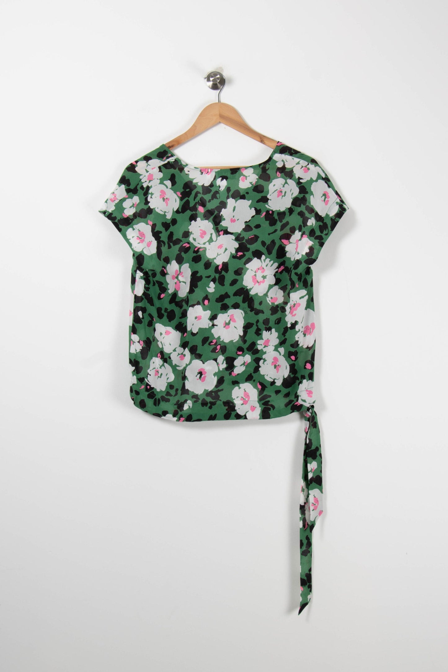 Blouse Verte et Blanche - Taille XS/34