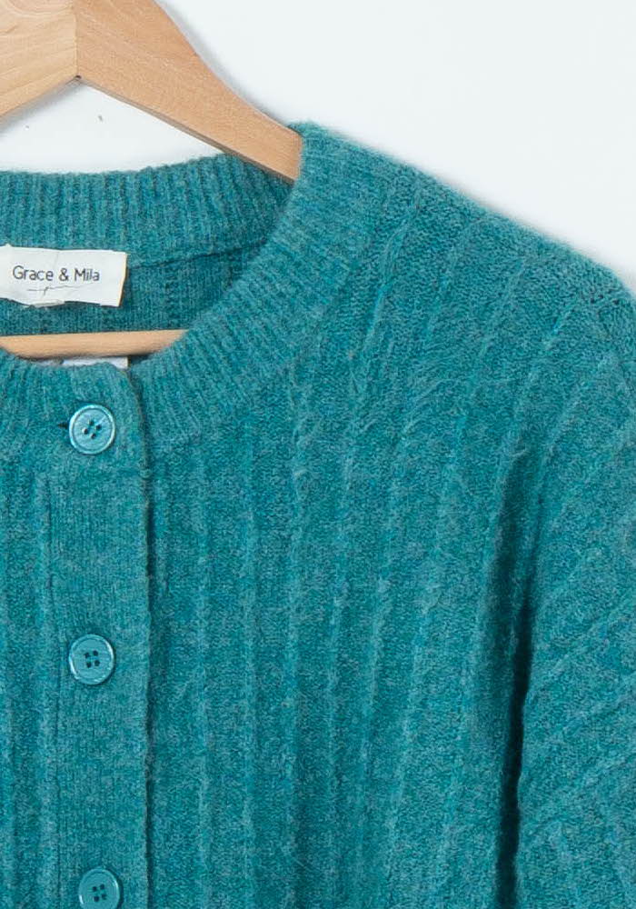 Cardigan Bleu - Taille M/38