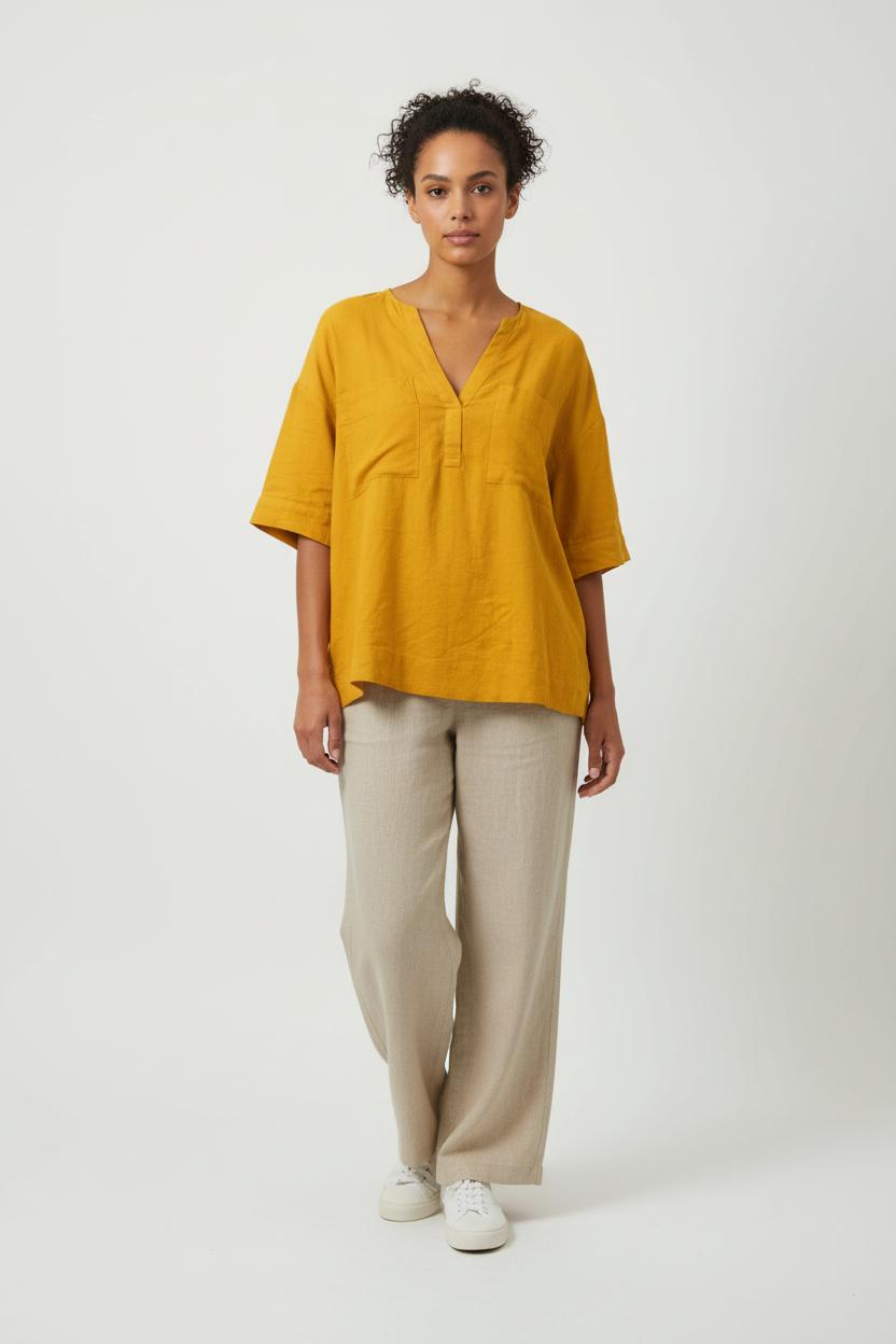 Blouse jaune - Taille L/40