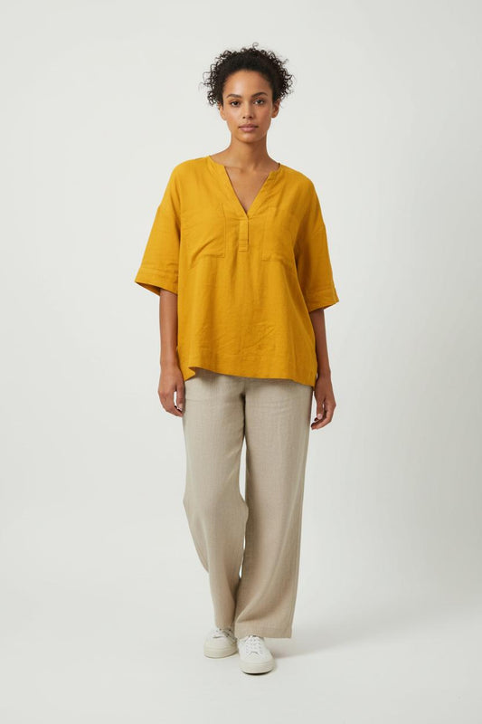 Blouse jaune - Taille L/40